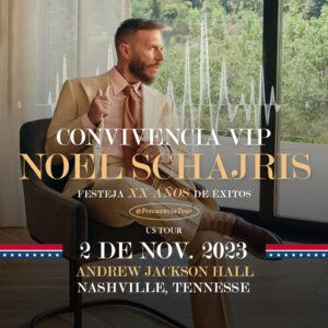 Convivencia VIP 2 de noviembre 2023 Frecuencia Tour Sin Bandera Andrew Jackson Hall, Nashville, Tennesse