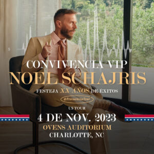 Convivencia VIP 3 de noviembre 2023 Frecuencia Tour Sin Bandera Ovens Auditorium, Charlotte, NC
