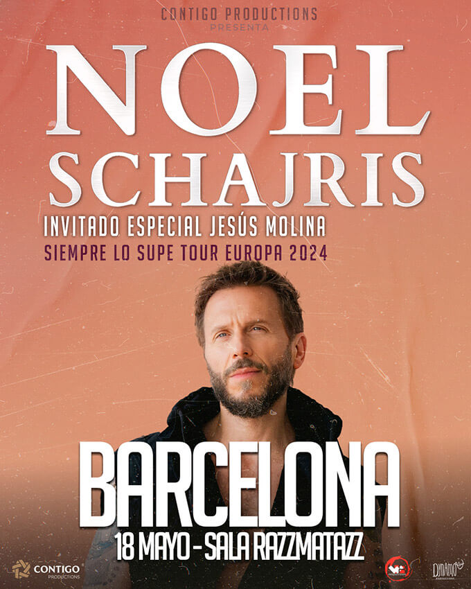 Comprar entradas Noel Schajris tour Balencia, España 13 de Mayo 2024