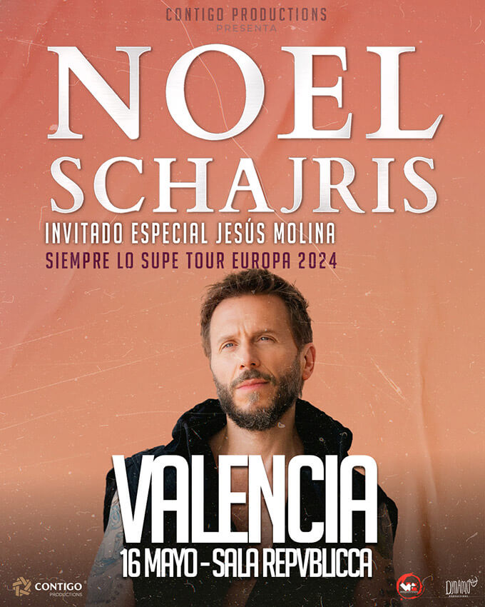 Comprar entradas Noel Schajris tour Valencia, España 16 de Mayo 2024