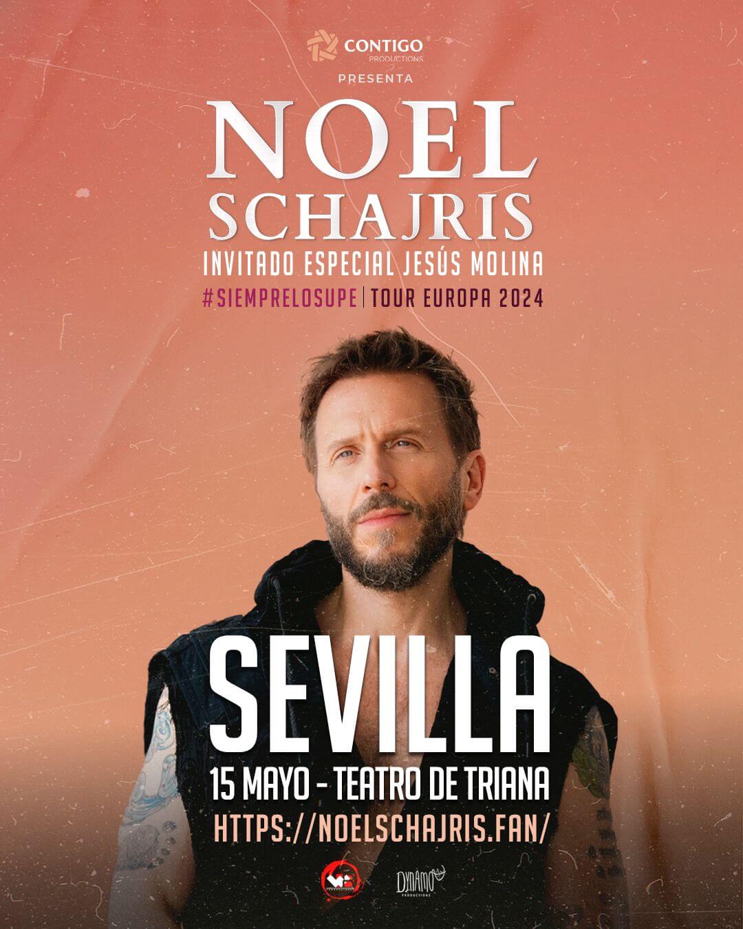 Noel Schajris en Concierto, Sevilla, Mayo 15 2024, compra entradas aquí