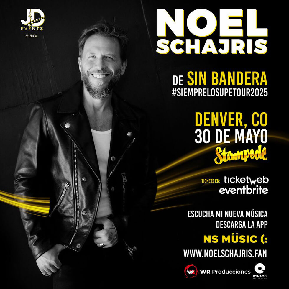 Noel Schajris, Denver, Colorado 30 de Mayo de 2025, compra tus boletos ahora