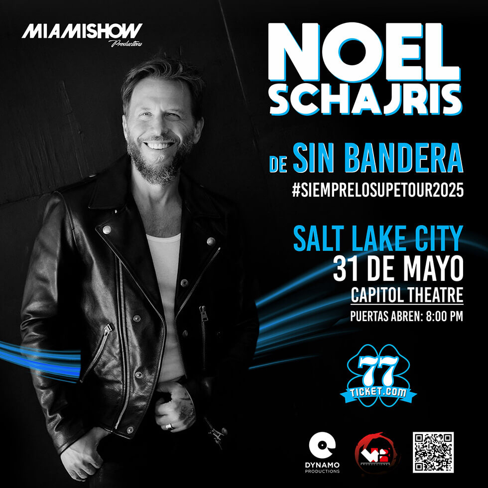 Noel Schajris, Salt Lake, 31 de Mayo de 2025, compra tus boletos ahora