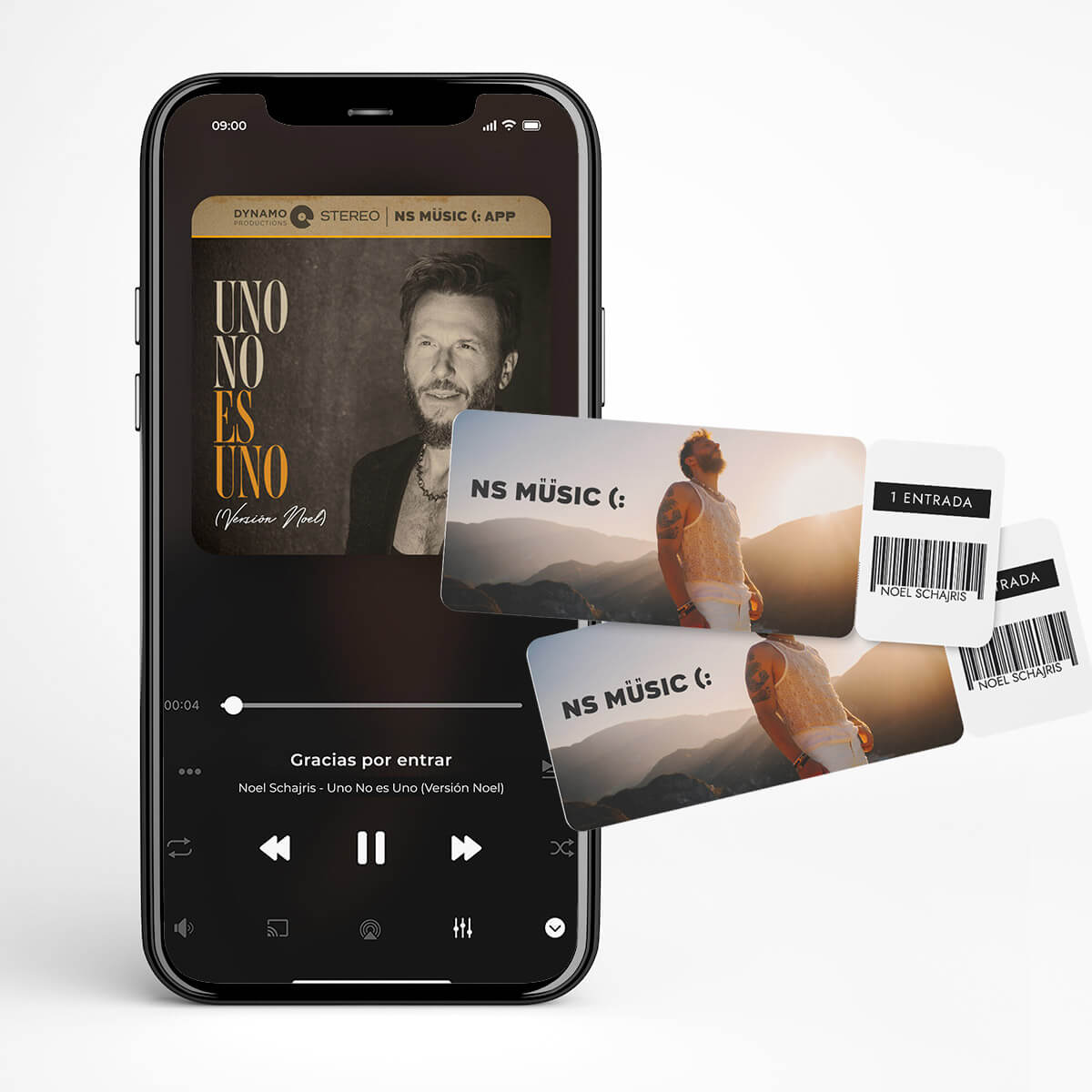 Uno No Es Uno (Versión Noel) con entrada para show 1 Uno No Es Uno (versión Noel) con entrada para show de Noel Schajris Sin Bandera