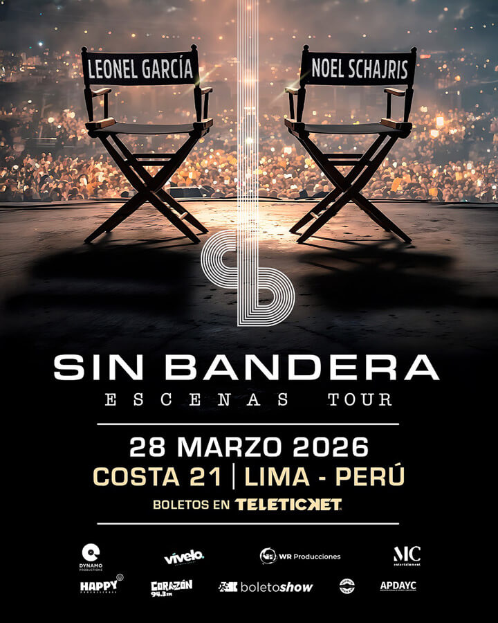 Sin Bandera Escenas Tour, 28 de Marzo de 2026, Costa 21, Lima Perú
