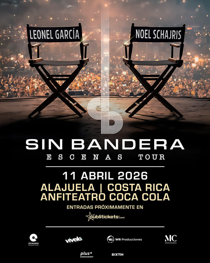 Sin Bandera Escenas Tour, 11 de Abril de 2026, Alajuela Costa Rica, Anfiteatro Coca Cola