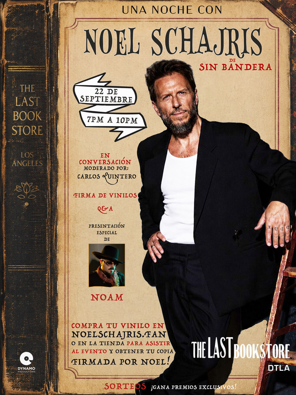 Vinilo + Conversatorio + Firma + Q&A con Noel Schajris The Last BookStore L.A. 2 Vinilo + Conversatorio + Firma + Q&A con Noel Schajris The Last BookStore L.A.